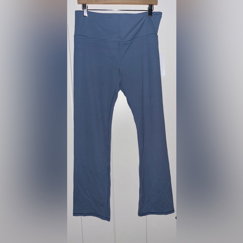 Athleta Elation Straight Leg Yoga Studio Women XL Low Impact Workout NEW Blue